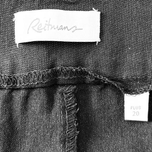 Reitmans, Plus Size Shimmering Black Skirt, 20W - Picture 4 of 7